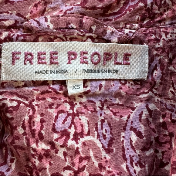 Free People Rosalina Tie Front Cropped Jacket Size XS - Picture 5 of 10